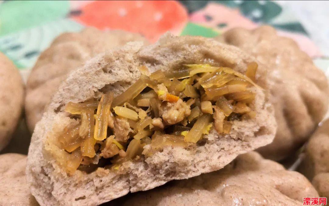 黑麦面 素馅包子 蓬松暄软超好吃