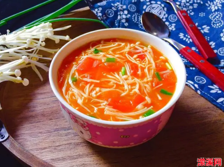 番茄金针菇汤的做法大全，教你番茄金针菇汤的正宗做法
